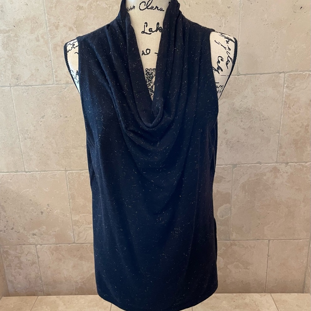 CHICO’S DRAPE FRONT GLITTERY CAMISOLE